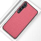 For Xiaomi Mi CC9 Pro Shockproof Cloth Texture PC+ TPU Protective Case(Pink) - 1