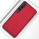 For Xiaomi Mi CC9 Pro Shockproof Cloth Texture PC+ TPU Protective Case(Red) - 1