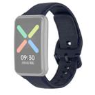 For OPPO Watch Free NFC Version Sport Silicone Watch Band(Ink Blue) - 1