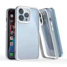 For iPhone 13 Pro 3 In 1 Two-color TPU + Acrylic Shockproof Phone Case (Lavender Grey) - 1