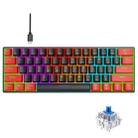 HXSJ V900 61 Keys Cool Lighting Effect Mechanical Wired Keyboard (Black Red) - 1