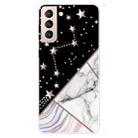 For Samsung Galaxy S22 5G Abstract Marble Pattern TPU Phone Protective Case(Black) - 1