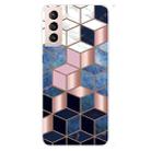 For Samsung Galaxy S22+ 5G Abstract Marble Pattern TPU Phone Protective Case(Cube) - 1