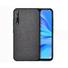 For Huawei Enjoy 10s Shockproof Cloth Texture PC + TPU Protective Case(Black) - 1