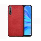 For Huawei Enjoy 10s Shockproof Cloth Texture PC + TPU Protective Case(Red) - 1