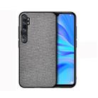 For Xiaomi Mi CC9 Pro Shockproof Cloth Texture PC + TPU Protective Case(Grey) - 1