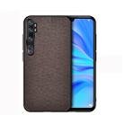 For Xiaomi Mi CC9 Pro Shockproof Cloth Texture PC + TPU Protective Case(Brown) - 1