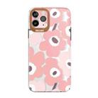For iPhone 13 Pro Max Dual-side Laminating IMD Plating Flower Pattern TPU Phone Case (DX-67) - 1