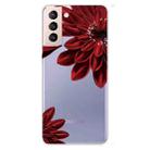 For Samsung Galaxy S22+ 5G Colored Drawing Pattern High Transparent TPU Phone Protective Case(Safflower) - 1