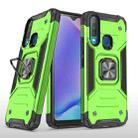 For vivo Y17 Magnetic Armor Shockproof TPU + PC Phone Case with Metal Ring Holder(Green) - 1