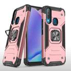 For vivo Y17 Magnetic Armor Shockproof TPU + PC Phone Case with Metal Ring Holder(Rose Gold) - 1