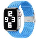 Nylon Braid One Buckle Watch Band For Apple Watch Series 9&8&7 41mm / SE 3&SE 2&6&SE&5&4 40mm / 3&2&1 38mm(Sky Blue) - 1