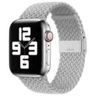 Nylon Braid One Buckle Watch Band For Apple Watch Series 8&7 41mm / SE 2&6&SE&5&4 40mm / 3&2&1 38mm(Pearl White) - 1