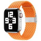 Nylon Braid One Buckle Watch Band For Apple Watch Series 8&7 41mm / SE 2&6&SE&5&4 40mm / 3&2&1 38mm(Orange) - 1