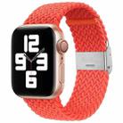 Nylon Braid One Buckle Watch Band For Apple Watch Series 8&7 41mm / SE 2&6&SE&5&4 40mm / 3&2&1 38mm(Bright Orange) - 1