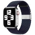Nylon Braid One Buckle Watch Band For Apple Watch Ultra 49mm / Series 8&7 45mm / SE 2&6&SE&5&4 44mm / 3&2&1 42mm(Charcoal) - 1