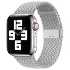 Nylon Braid One Buckle Watch Band For Apple Watch Ultra 49mm / Series 8&7 45mm / SE 2&6&SE&5&4 44mm / 3&2&1 42mm(Pearl White) - 1