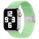 Nylon Braid One Buckle Watch Band For Apple Watch Ultra 49mm / Series 8&7 45mm / SE 2&6&SE&5&4 44mm / 3&2&1 42mm(Pistachio) - 1