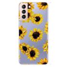 For Samsung Galaxy S22+ 5G Shockproof Painted Transparent TPU Phone Protective Case(Yellow Chrysanthemum) - 1