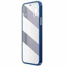 For iPhone 12 Pro Max WK WPC-011 Shockproof PC Phone Case with Tempered Glass Film(Blue) - 1