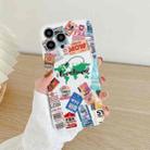 For iPhone 13 Pro TPU Shockproof Phone Case (Travel Around The World White) - 1