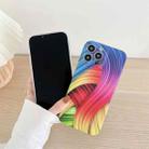 For iPhone 11 Pro Max TPU Shockproof Phone Case (Abstract Colorful) - 5