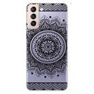 For Samsung Galaxy S22 5G Coloured Drawing Pattern Highly Transparent TPU Phone Protective Case(Mandala) - 1