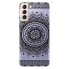 For Samsung Galaxy S22+ 5G Coloured Drawing Pattern Highly Transparent TPU Phone Protective Case(Mandala) - 1