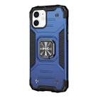 For iPhone 12 mini WK WTP-012 Shockproof PC + TPU + Metal Phone Case with Ring Holder (Blue) - 1