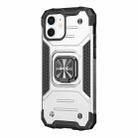 For iPhone 12 mini WK WTP-012 Shockproof PC + TPU + Metal Phone Case with Ring Holder (Silver) - 1