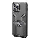 For iPhone 12 Pro WK WTP-013 Shockproof PC + TPU Phone Case with Metal Holder(Black) - 1