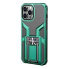 WK WTP-013 Shockproof PC + TPU Phone Case with Metal Holder For iPhone 12 Pro Max(Malachite Green) - 1