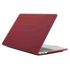 Laptop Matte Style Protective Case For MacBook Pro 16.2 inch A2485 2021 / 2023(Wine Red) - 1