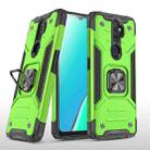 For OPPO A5 & A9 Magnetic Armor Shockproof TPU + PC Phone Case with Metal Ring Holder(Green) - 1