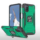 For OPPO A52 & A72 & A92 Magnetic Armor Shockproof TPU + PC Phone Case with Metal Ring Holder(Dark Green) - 1