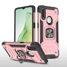 For OPPO A31 Magnetic Armor Shockproof TPU + PC Phone Case with Metal Ring Holder(Rose Gold) - 1