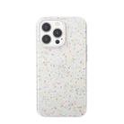 Mutural  Binfen Series 3D Raised Silicone Skin-friendly Feel Phone Case For iPhone 13(White) - 1