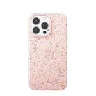 Mutural  Binfen Series 3D Raised Silicone Skin-friendly Feel Phone Case For iPhone 13(Pink) - 1