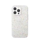 Mutural  Binfen Series 3D Raised Silicone Skin-friendly Feel Phone Case For iPhone 13 Pro Max(White) - 1