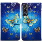 For Samsung Galaxy S22 5G Painted Pattern Horizontal Flip Phone Leather Case with Holder & Card Slots & Photo Frame(Phnom Penh Butterfly) - 1