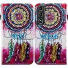 For Samsung Galaxy S22 5G Painted Pattern Horizontal Flip Phone Leather Case with Holder & Card Slots & Photo Frame(Dreamcatcher) - 1