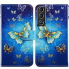 For Samsung Galaxy S22+ 5G Painted Pattern Horizontal Flip Phone Leather Case with Holder & Card Slots & Photo Frame(Phnom Penh Butterfly) - 1