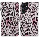 For Samaung Galaxy S22 Ultra 5G Painted Pattern Horizontal Flip Phone Leather Case with Holder & Card Slots & Photo Frame(Leopard) - 1