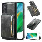 For Samsung Galaxy A82 Zipper Wallet Bag PU Back Cover Shockrpoof Phone Case with Holder & Card Slots & Wallet(Green) - 1
