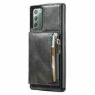 For Samsung Galaxy Note20 Zipper Wallet Bag PU Back Cover Shockrpoof Phone Case with Holder & Card Slots & Wallet(Green) - 1