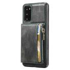 For Samsung Galaxy S20 Zipper Wallet Bag PU Back Cover Shockrpoof Phone Case with Holder & Card Slots & Wallet(Green) - 1