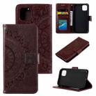 For Samsung Galaxy A03 Totem Flower Embossed Horizontal Flip Phone Leather Case with Holder & Card Slots & Wallet(Brown) - 1