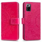For Xiaomi Poco X3 GT Totem Flower Embossed Horizontal Flip Phone Leather Case with Holder & Card Slots & Wallet(Red) - 1