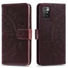 For Xiaomi Poco X3 GT Totem Flower Embossed Horizontal Flip Phone Leather Case with Holder & Card Slots & Wallet(Brown) - 1