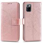 For Xiaomi Poco X3 GT Totem Flower Embossed Horizontal Flip Phone Leather Case with Holder & Card Slots & Wallet(Rose Gold) - 1